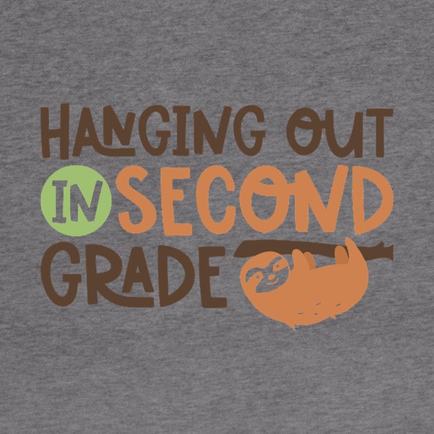 Hanging Out in Second Grade Kids School Back to School Funny by ThreadSupreme